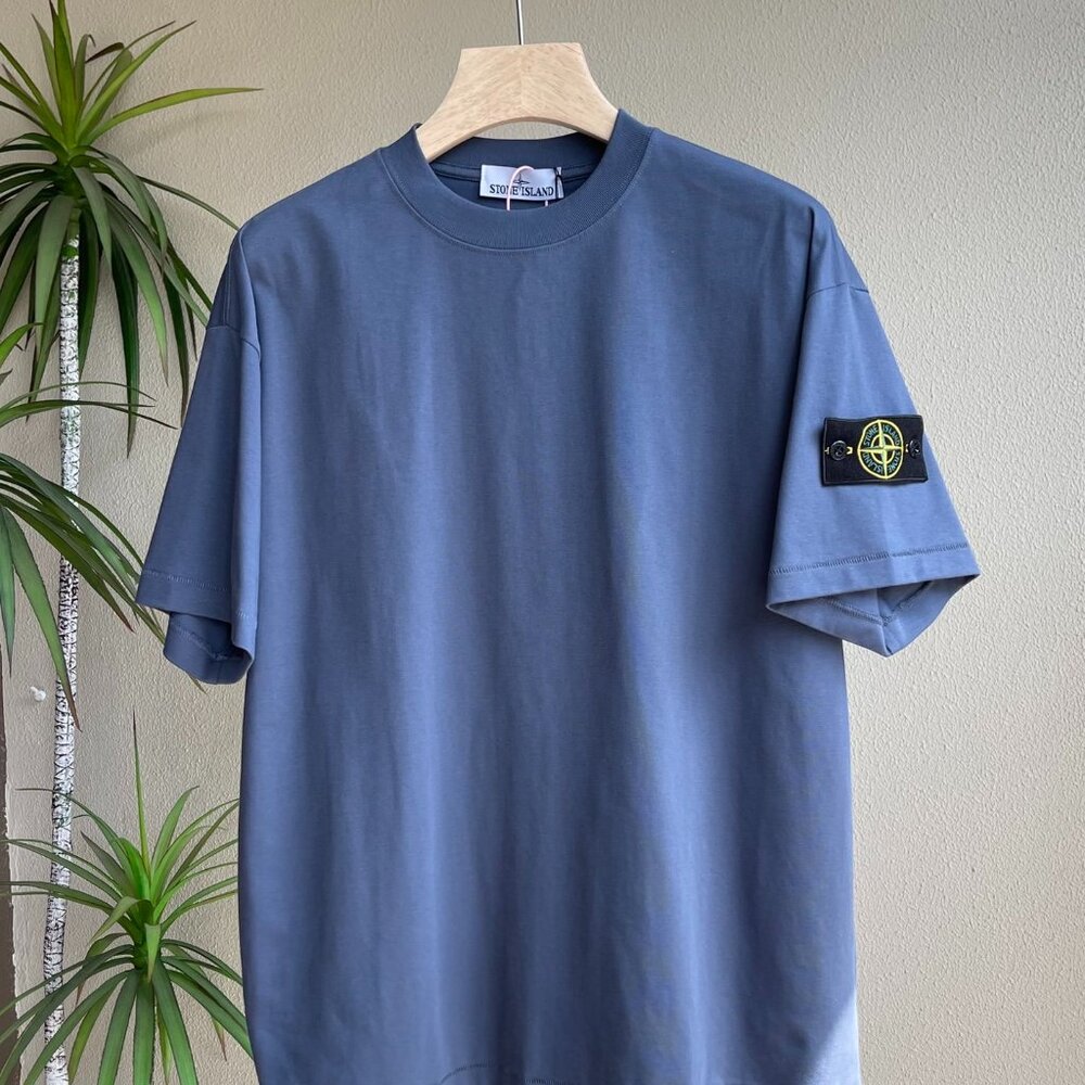 Stone Island 24SS new spring and summer basic solid color round leader badge sho